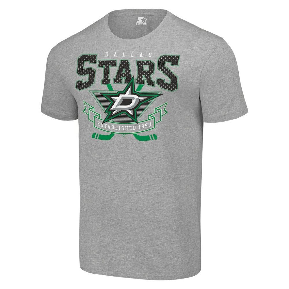 Dallas Stars Starter Team Logo Graphic T-Shirt - Heather Gray T-shirts