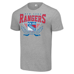 New York Rangers Starter Team Logo Graphic T-Shirt - Heather Gray T-shirts