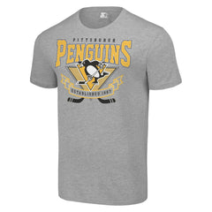 Pittsburgh Penguins Starter Team Logo Graphic T-Shirt - Heather Gray T-shirts