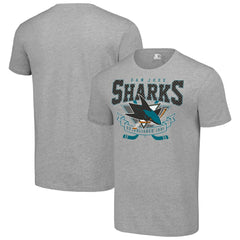 San Jose Sharks Starter Team Logo Graphic T-Shirt - Heather Gray T-shirts
