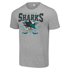 San Jose Sharks Starter Team Logo Graphic T-Shirt - Heather Gray T-shirts
