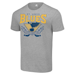 St. Louis Blues Starter Team Logo Graphic T-Shirt - Heather Gray T-shirts