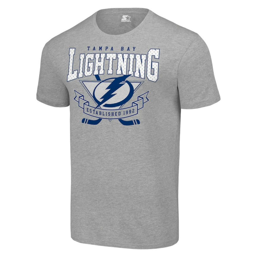 Tampa Bay Lightning Starter Team Logo Graphic T-Shirt - Heather Gray T-shirts