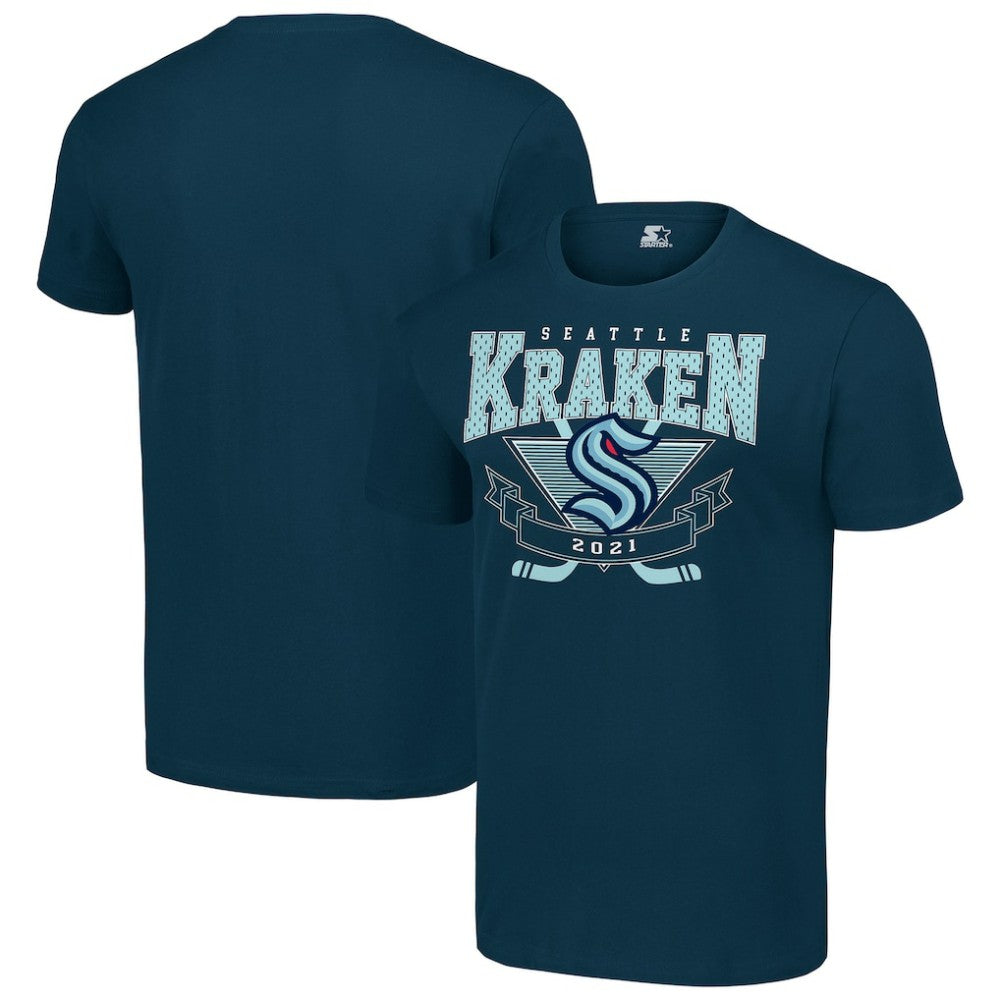 Seattle Kraken Starter Team Logo Graphic T-Shirt - Deep Sea Blue T-shirts