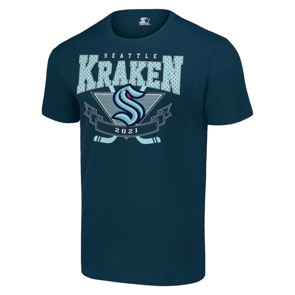 Seattle Kraken Starter Team Logo Graphic T-Shirt - Deep Sea Blue T-shirts
