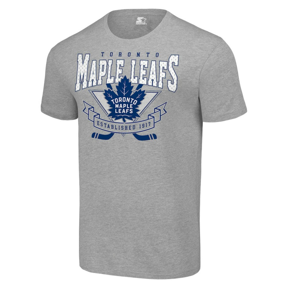 Toronto Maple Leafs Starter Team Logo Graphic T-Shirt - Heather Gray T-shirts