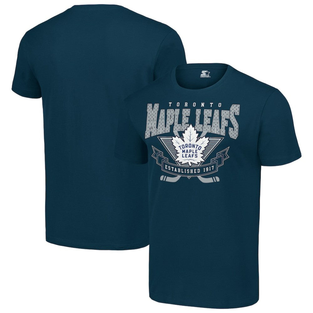 Toronto Maple Leafs Starter Team Logo Graphic T-Shirt - Navy T-shirts