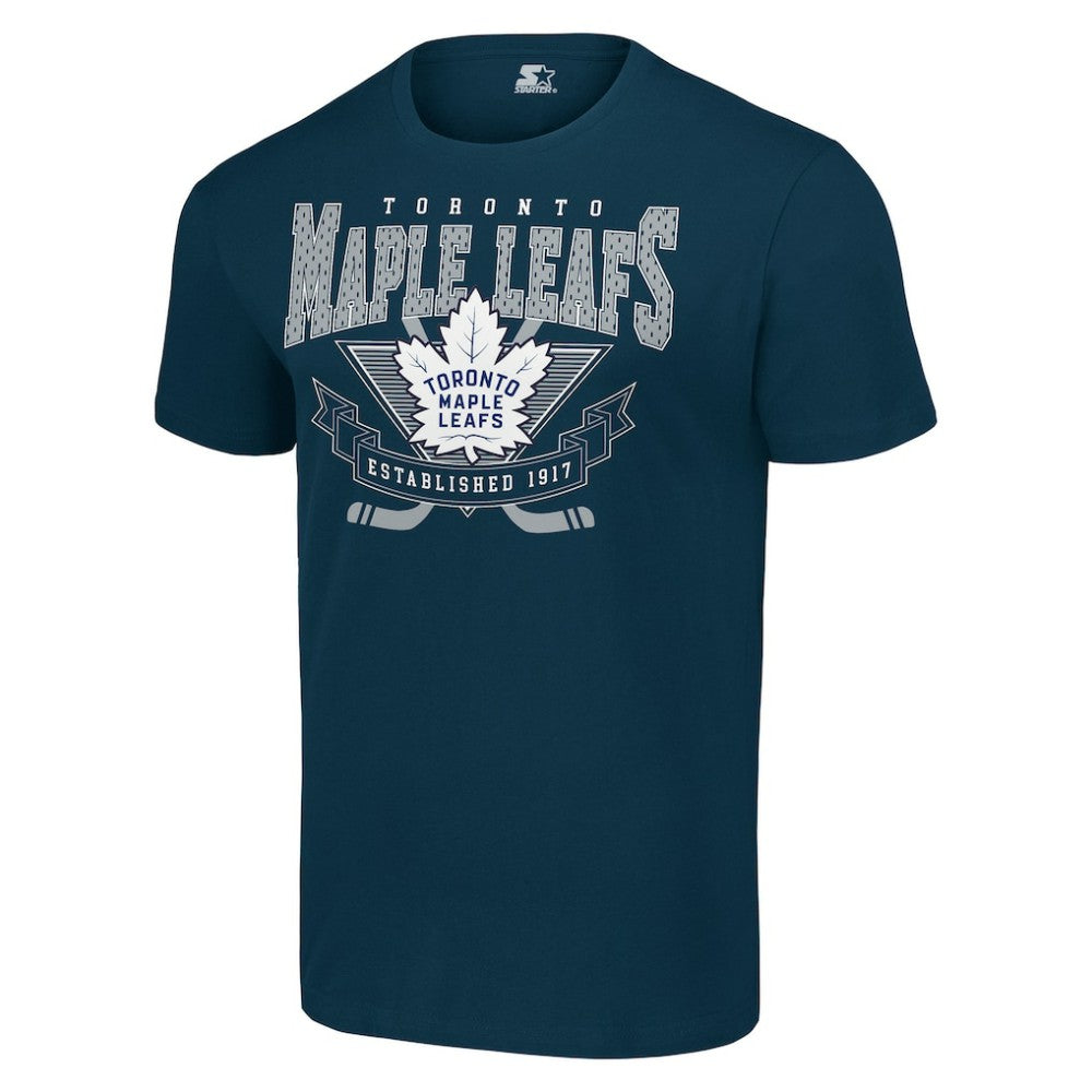 Toronto Maple Leafs Starter Team Logo Graphic T-Shirt - Navy T-shirts