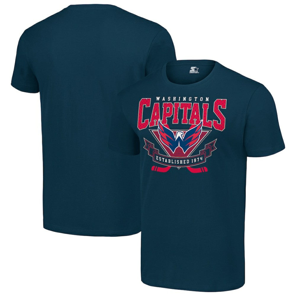 Washington Capitals Starter Team Logo Graphic T-Shirt - Navy T-shirts