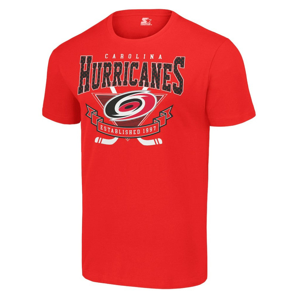 Carolina Hurricanes Starter Team Logo Graphic T-Shirt - Red T-shirts