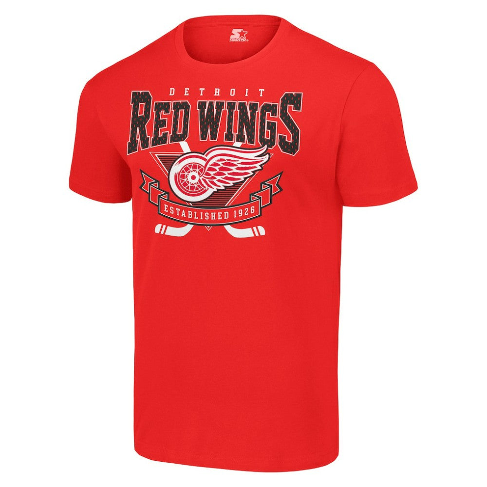 Detroit Red Wings Starter Team Logo Graphic T-Shirt - Red T-shirts