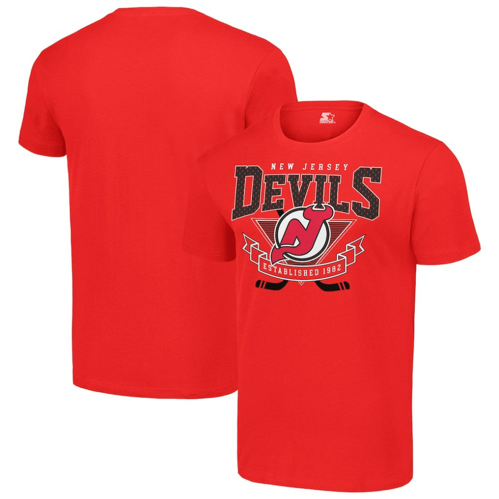 New Jersey Devils Starter Team Logo Graphic T-Shirt - Red T-shirts