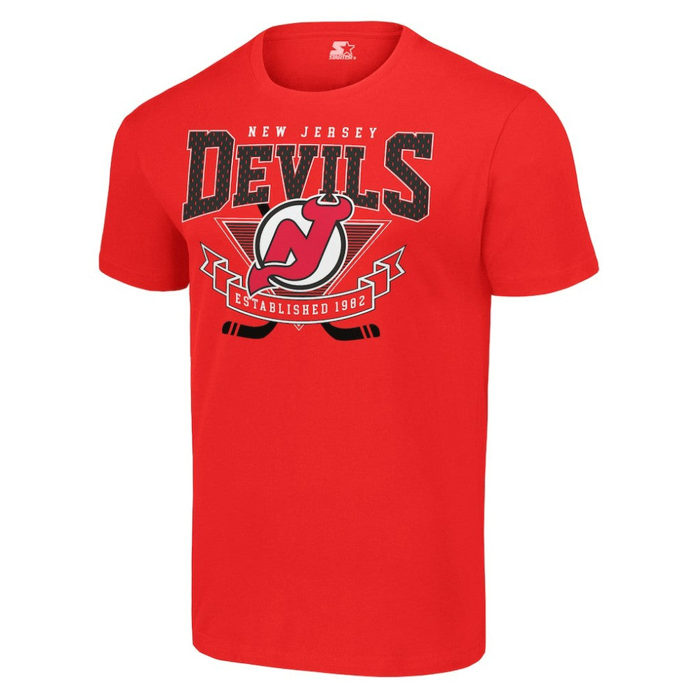 New Jersey Devils Starter Team Logo Graphic T-Shirt - Red T-shirts