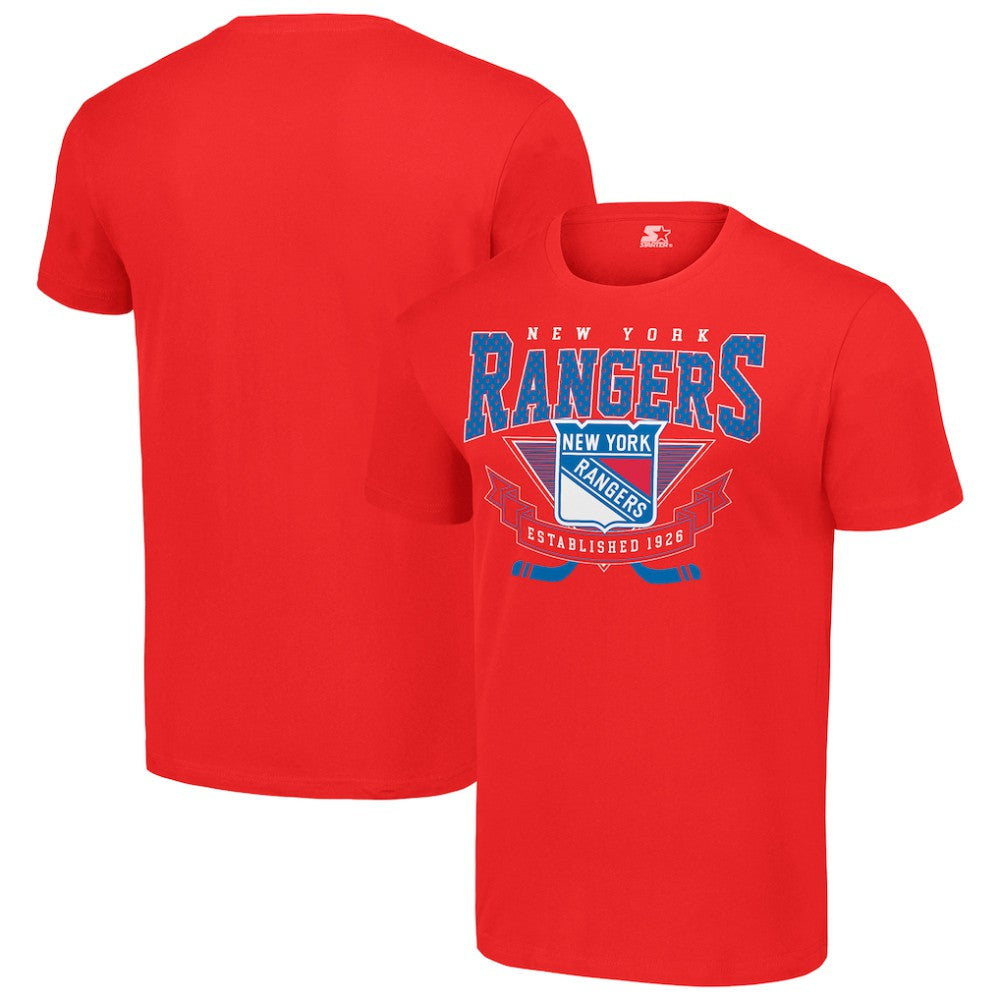 New York Rangers Starter Team Logo Graphic T-Shirt - Red T-shirts