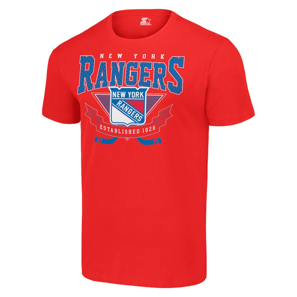 New York Rangers Starter Team Logo Graphic T-Shirt - Red T-shirts