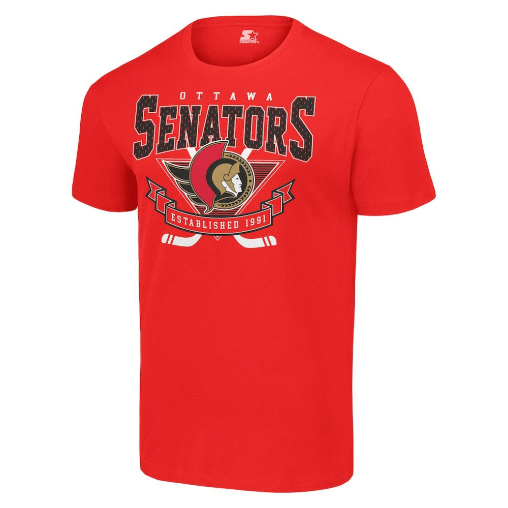 Ottawa Senators Starter Team Logo Graphic T-Shirt - Red T-shirts