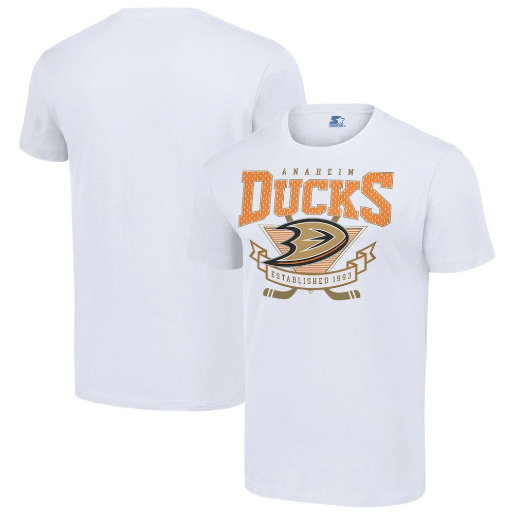 Anaheim Ducks Starter Team Logo Graphic T-Shirt - White T-shirts
