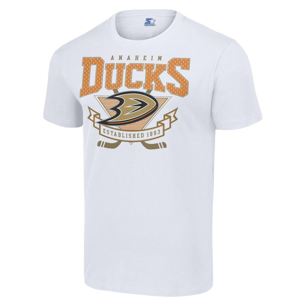 Anaheim Ducks Starter Team Logo Graphic T-Shirt - White T-shirts