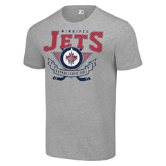 Winnipeg Jets Starter Team Logo Graphic T-Shirt - Heather Gray T-shirts