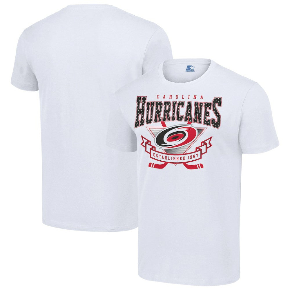 Carolina Hurricanes Starter Team Logo Graphic T-Shirt - White T-shirts