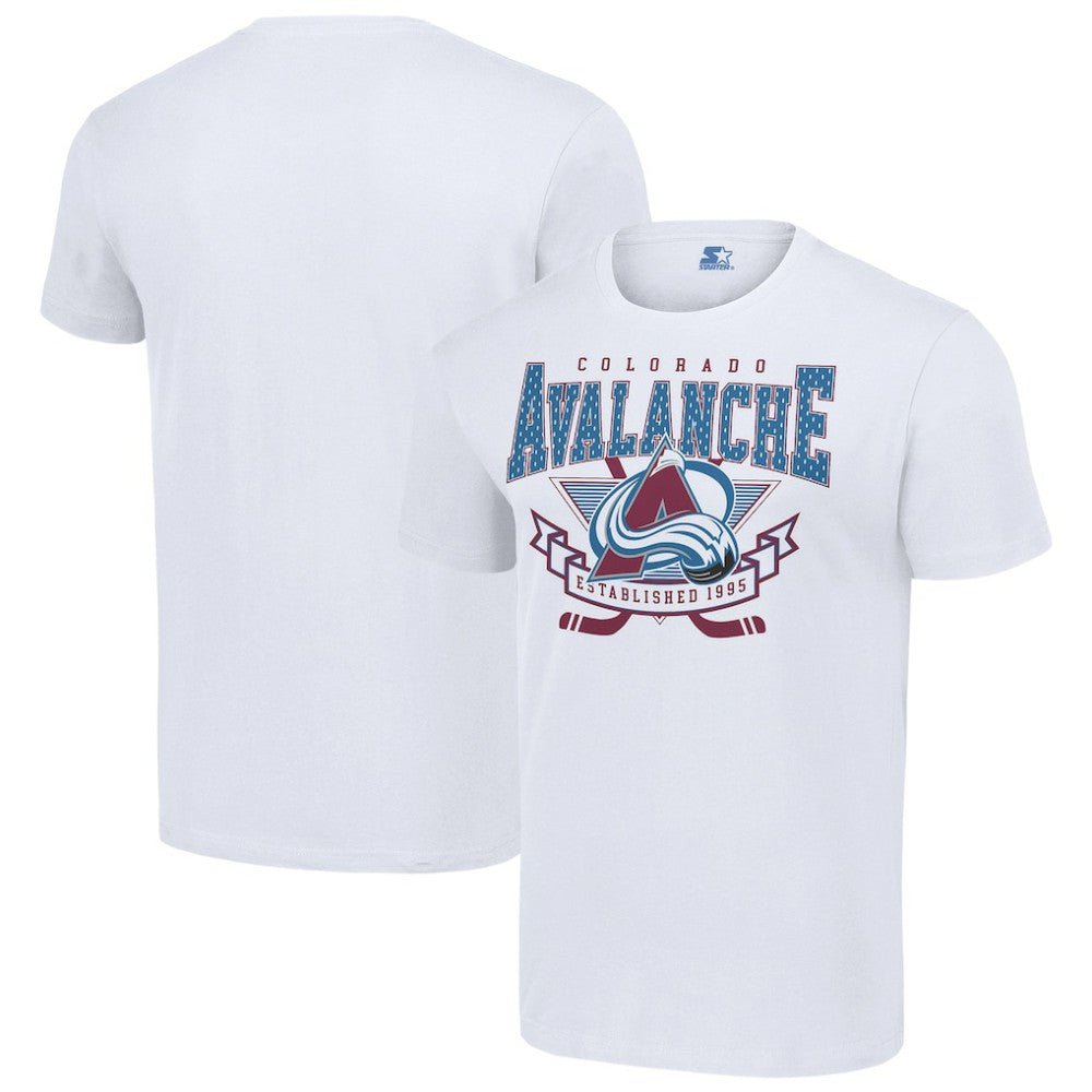 Colorado Avalanche Starter Team Logo Graphic T-Shirt - White T-shirts