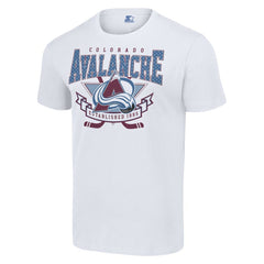 Colorado Avalanche Starter Team Logo Graphic T-Shirt - White T-shirts