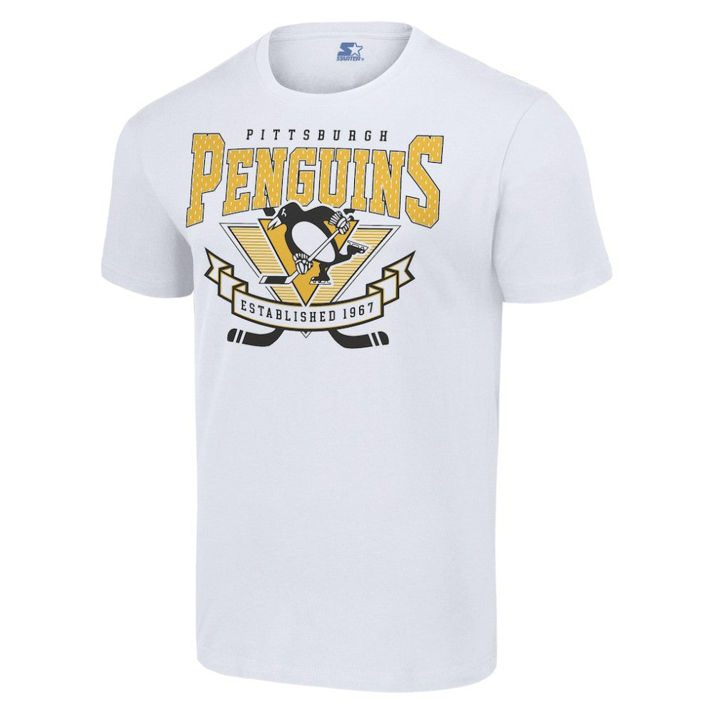 Pittsburgh Penguins Starter Team Logo Graphic T-Shirt - White T-shirts