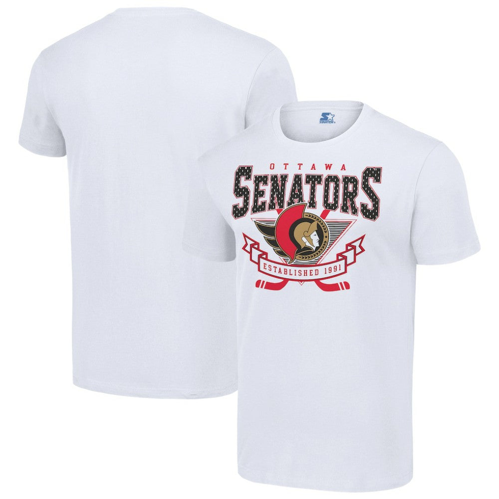 Ottawa Senators Starter Team Logo Graphic T-Shirt - White T-shirts