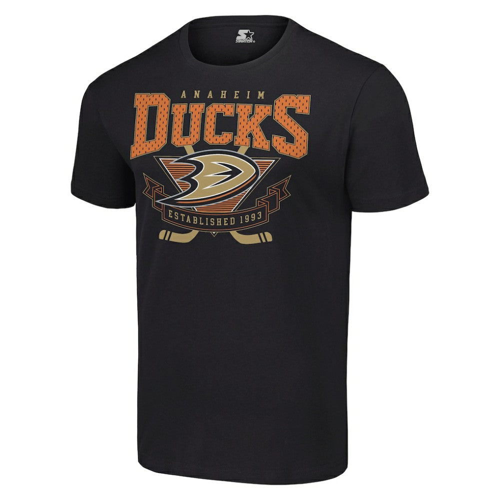 Anaheim Ducks Starter Team Logo Graphic T-Shirt - Black T-shirts