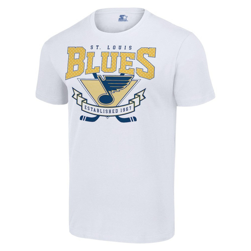 St. Louis Blues Starter Team Logo Graphic T-Shirt - White T-shirts
