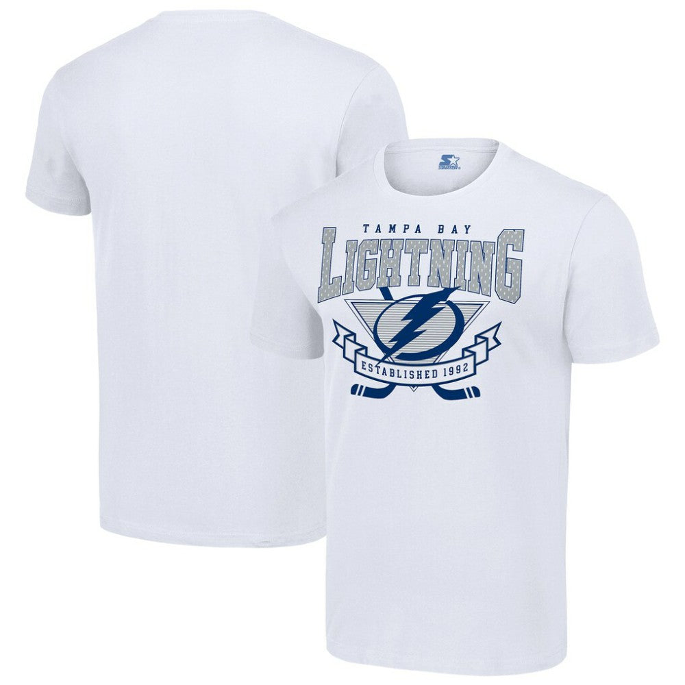 Tampa Bay Lightning Starter Team Logo Graphic T-Shirt - White T-shirts