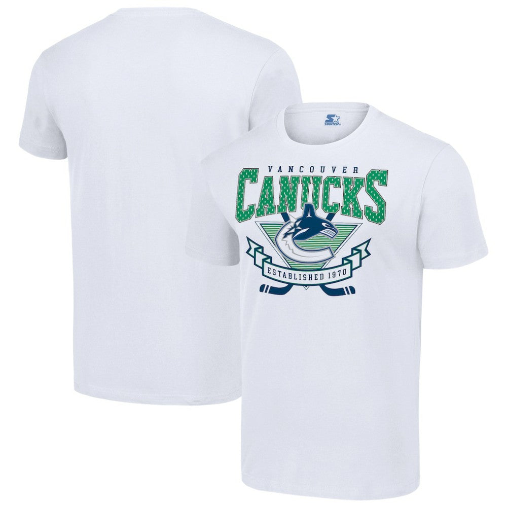 Vancouver Canucks Starter Team Logo Graphic T-Shirt - White T-shirts