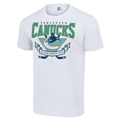 Vancouver Canucks Starter Team Logo Graphic T-Shirt - White T-shirts