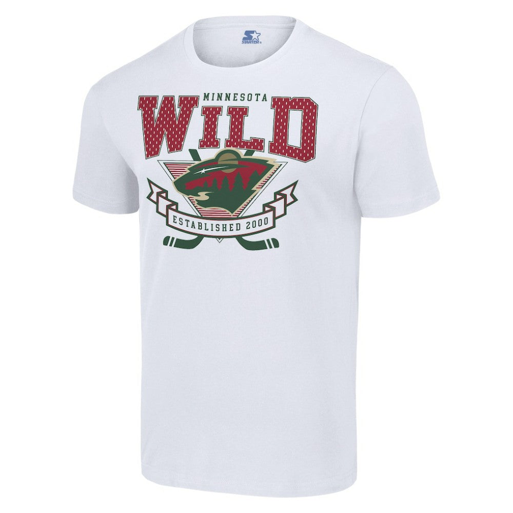 Minnesota Wild Starter Team Logo Graphic T-Shirt - White T-shirts