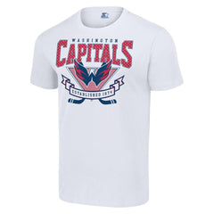 Washington Capitals Starter Team Logo Graphic T-Shirt - White T-shirts