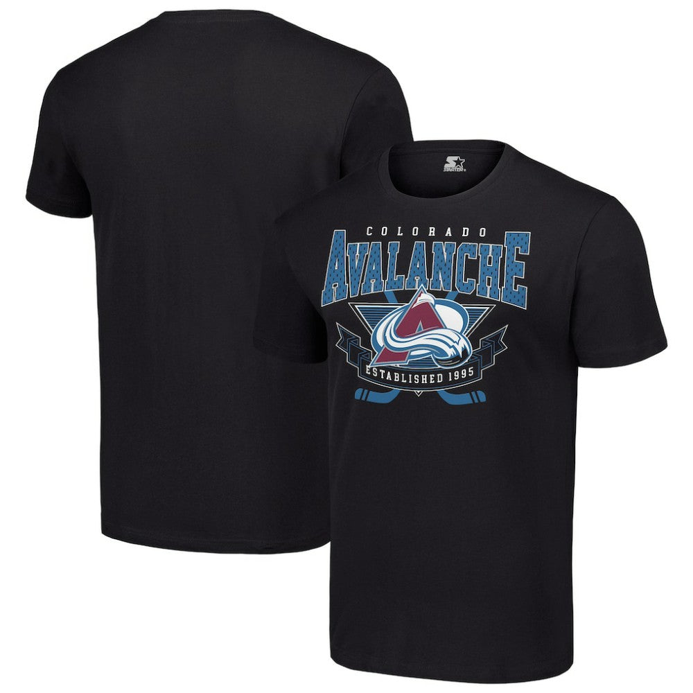 Colorado Avalanche Starter Team Logo Graphic T-Shirt - Black T-shirts