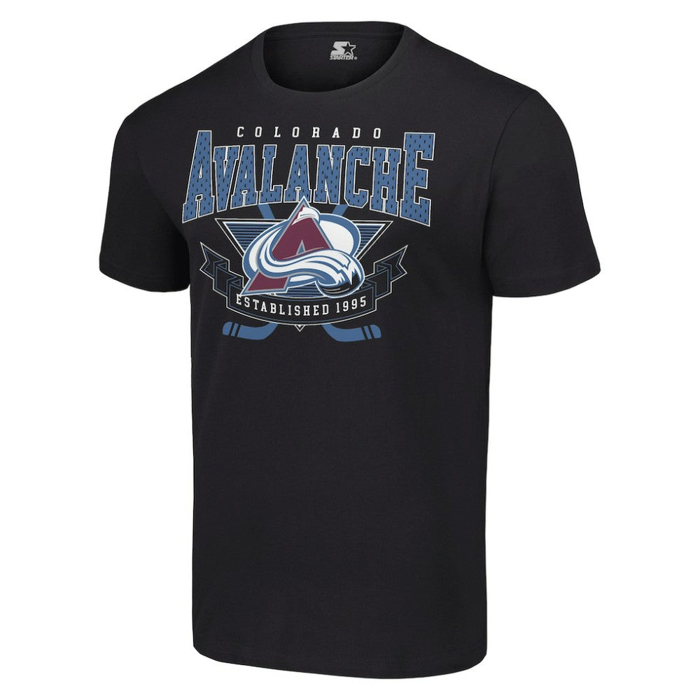 Colorado Avalanche Starter Team Logo Graphic T-Shirt - Black T-shirts