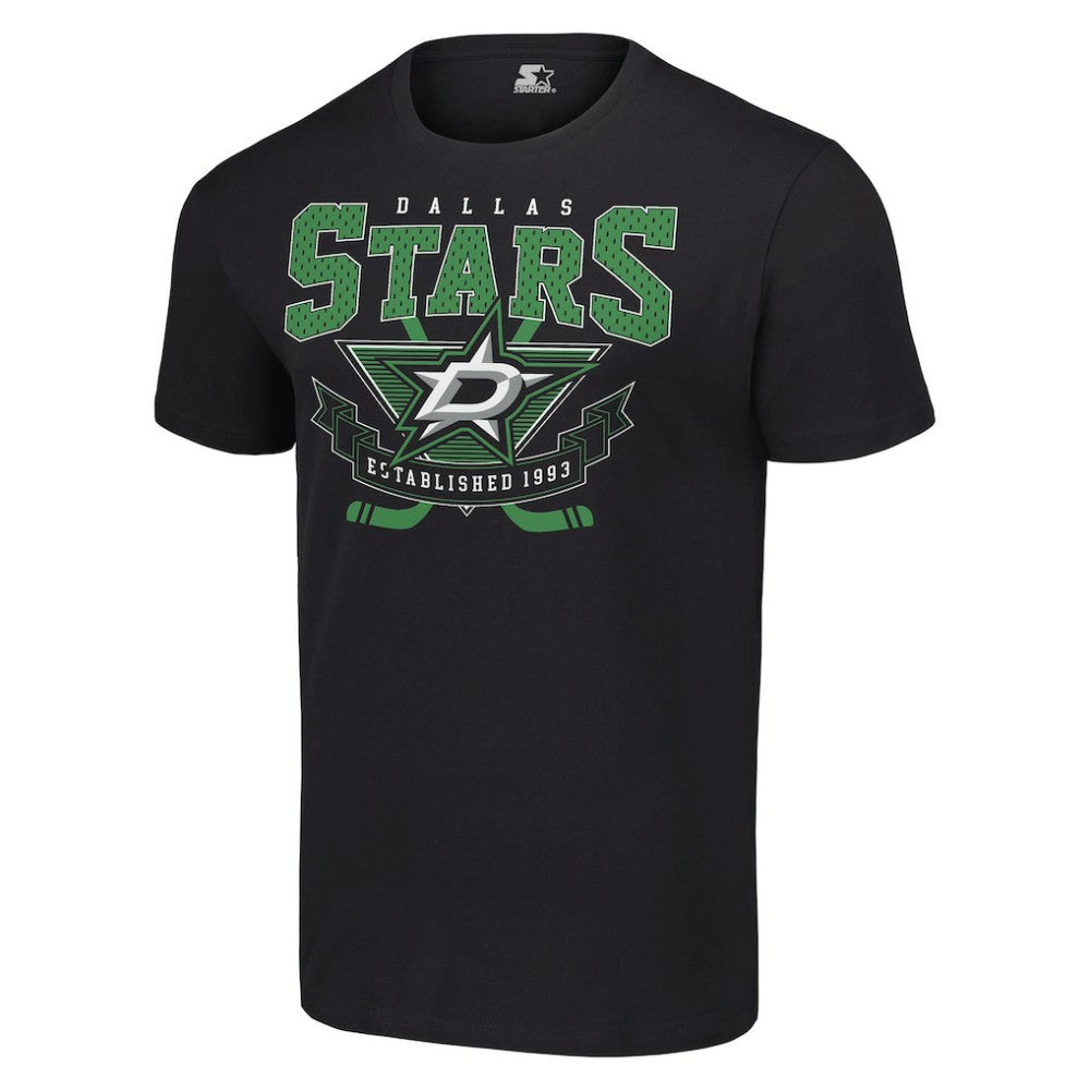 Dallas Stars Starter Team Logo Graphic T-Shirt - Black T-shirts