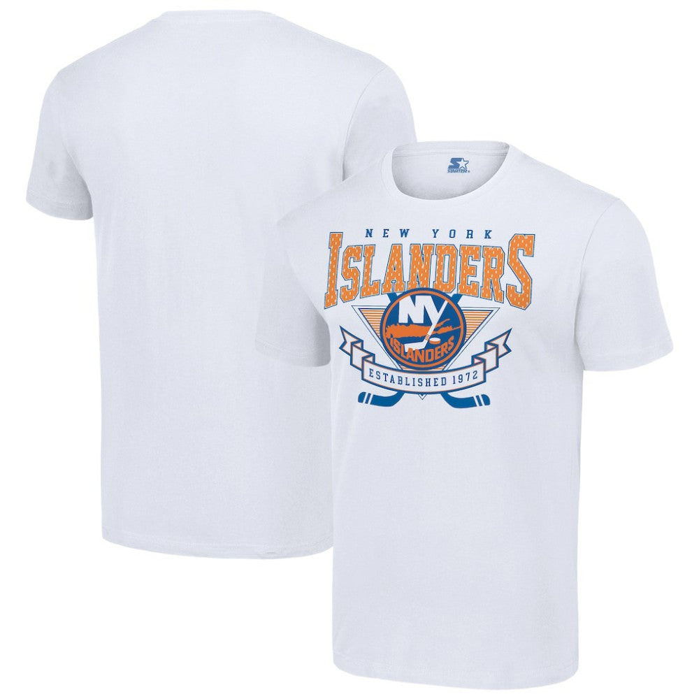 New York Islanders Starter Team Logo Graphic T-Shirt - White T-shirts
