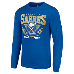 Buffalo Sabres Starter Team Logo Graphic Long Sleeve T-Shirt - Royal T-shirts