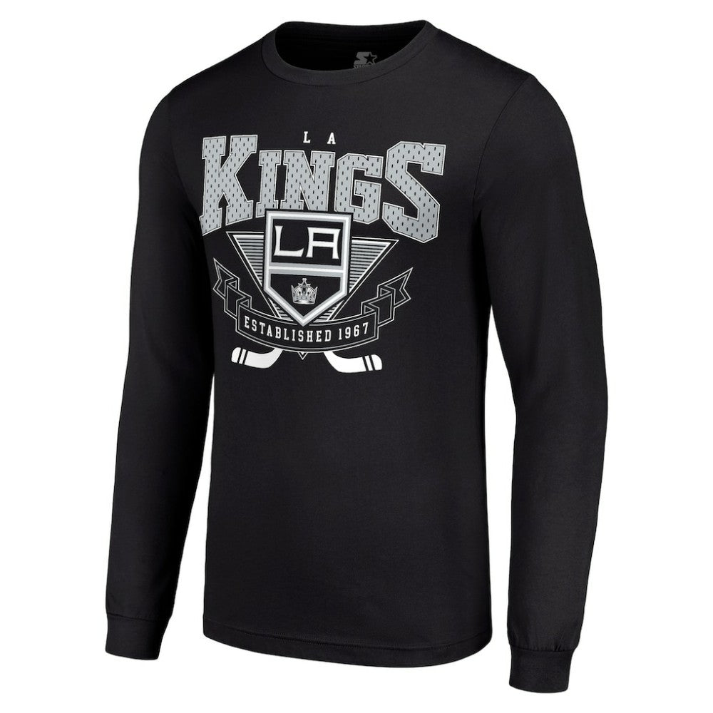 Los Angeles Kings Starter Team Logo Graphic Long Sleeve T-Shirt - Black T-shirts