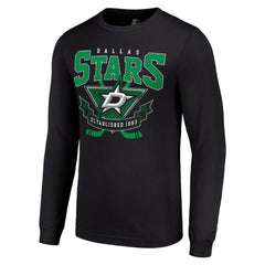Dallas Stars Starter Team Logo Graphic Long Sleeve T-Shirt - Black T-shirts