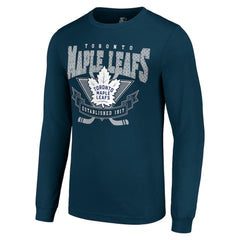 Toronto Maple Leafs Starter Team Logo Graphic Long Sleeve T-Shirt - Navy T-shirts