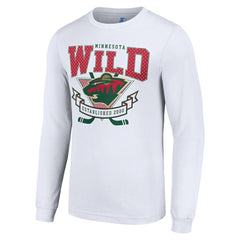 Minnesota Wild Starter Team Logo Graphic Long Sleeve T-Shirt - White T-shirts