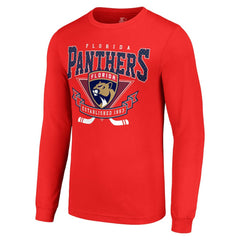 Florida Panthers Starter Team Logo Graphic Long Sleeve T-Shirt - Red T-shirts