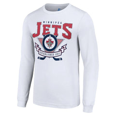Winnipeg Jets Starter Team Logo Graphic Long Sleeve T-Shirt - White T-shirts