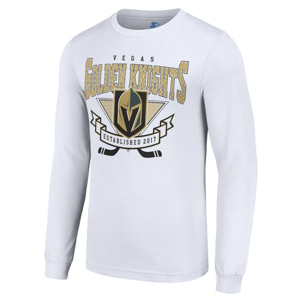 Vegas Golden Knights Starter Team Logo Graphic Long Sleeve T-Shirt - White T-shirts