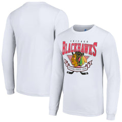 Chicago Blackhawks Starter Team Logo Graphic Long Sleeve T-Shirt - White T-shirts