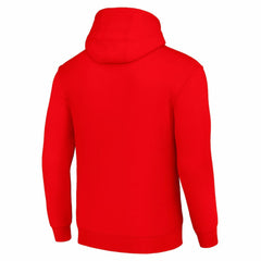 Calgary Flames Starter Team Logo Graphic Fleece Tri-Blend Pullover Hoodie - Red Hoodies