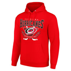 Carolina Hurricanes Starter Team Logo Graphic Fleece Tri-Blend Pullover Hoodie - Red Hoodies